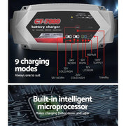 SportZone.co.nz Outdoor Recreation > Camping > Batteries & Generators 12V Automotive Car Battery Charger 24V 7Amp Vehicle Truck Chargers AGM 12V Automotive Car Battery Charger 24V 7Amp Vehicle Truck Chargers AGM