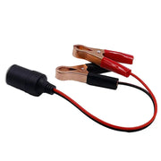 12V Car Lighter Socket Adapter with Crocodile Clips (30cm) by Habicare