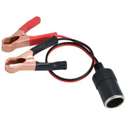 12V Car Lighter Socket Adapter with Crocodile Clips (30cm) by Habicare