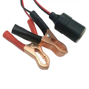 12V Car Lighter Socket Adapter with Crocodile Clips (30cm) by Habicare