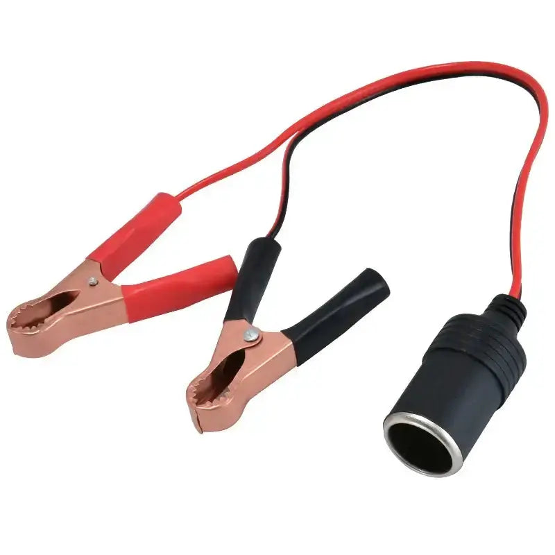 12V Car Lighter Socket Adapter with Crocodile Clips (30cm) by Habicare