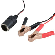 12V Car Lighter Socket Adapter with Crocodile Clips (30cm) by Habicare
