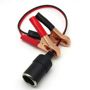 12V Car Lighter Socket Adapter with Crocodile Clips (30cm) by Habicare