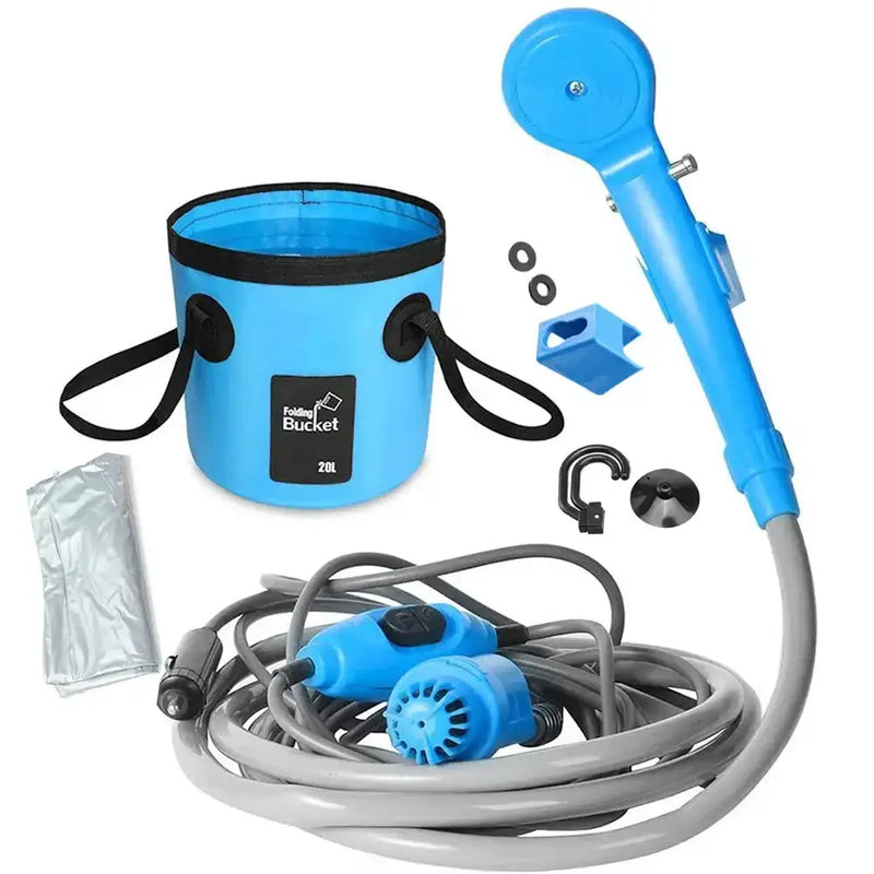 12V Portable Camping Shower Pump (3 colours available) by Habicare
