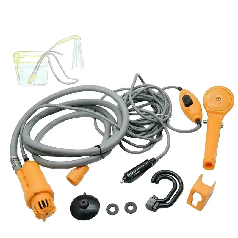 12V Portable Camping Shower Pump (3 colours available) by Habicare