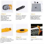 12V Portable Camping Shower Pump (3 colours available) by Habicare