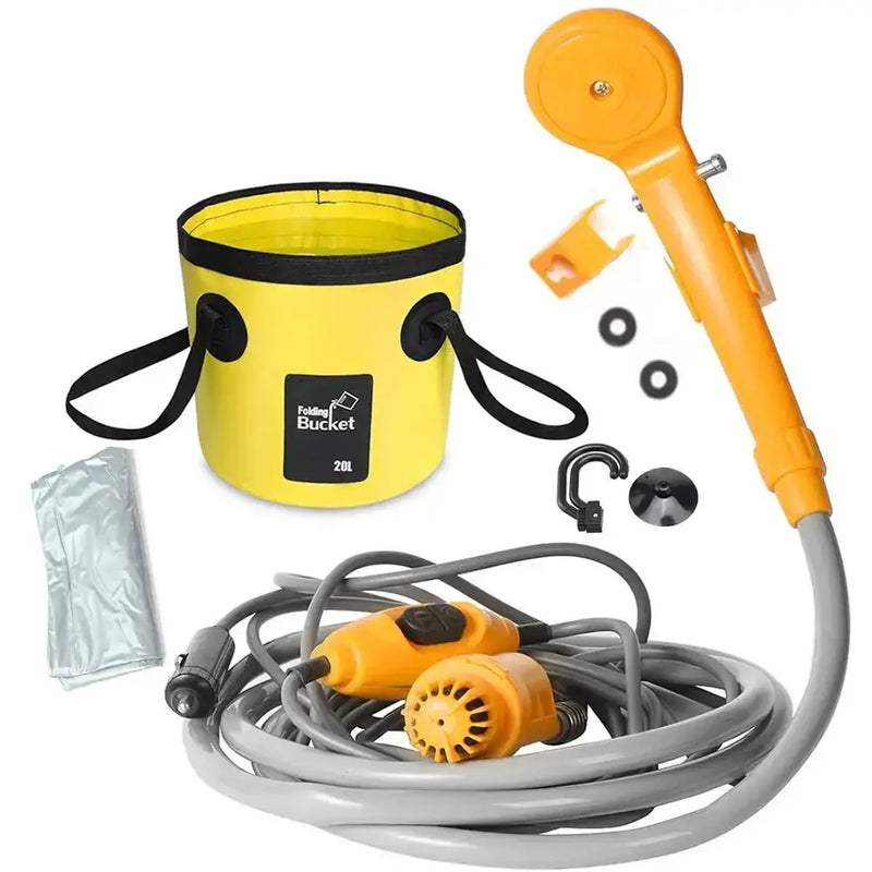 12V Portable Camping Shower Pump (3 colours available) by Habicare