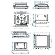 12V RV Roof Ventilation Fan with LED by Habicare