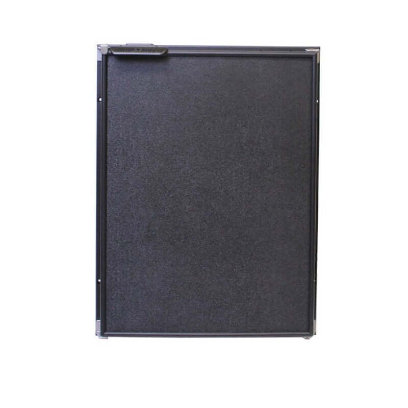 12volt Fridge Freezer 36 Litre 12/24v door view, featuring a black exterior design.