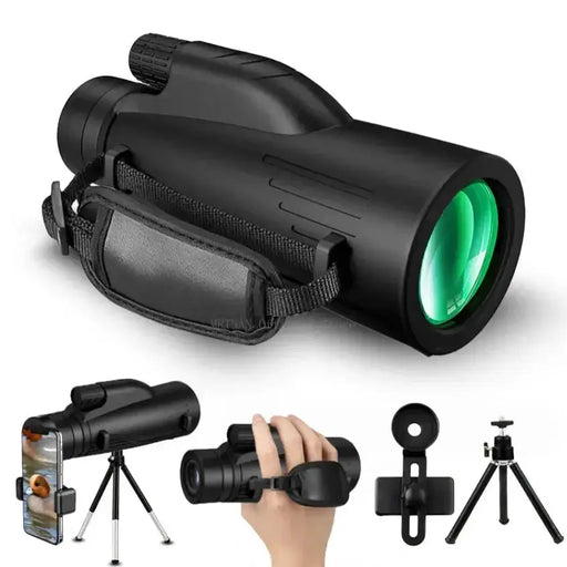12x50 Powerful Monocular – Long Reach Portable Telescope by Habicare