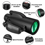 12x50 Powerful Monocular – Long Reach Portable Telescope by Habicare