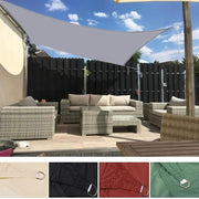 4 Colours 3*4m Sand Rectangle Sun Shade Sail UV Block for Outdoor Patio Garden by dealonline.co.nz
