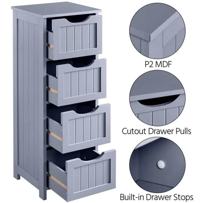 Bathroom Floor Cabinet by Yaheetech