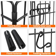 Foldable Metal Dog Exercise Pen Dog Pen by Yaheetech