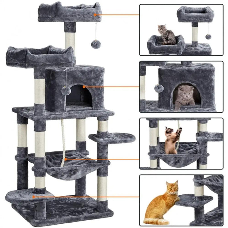 Multilevel Cat Tree Cat Tower by Yaheetech