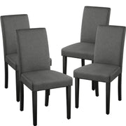 4pcs Parson Dining Chairs Fabric Upholstered Urban Style by Yaheetech