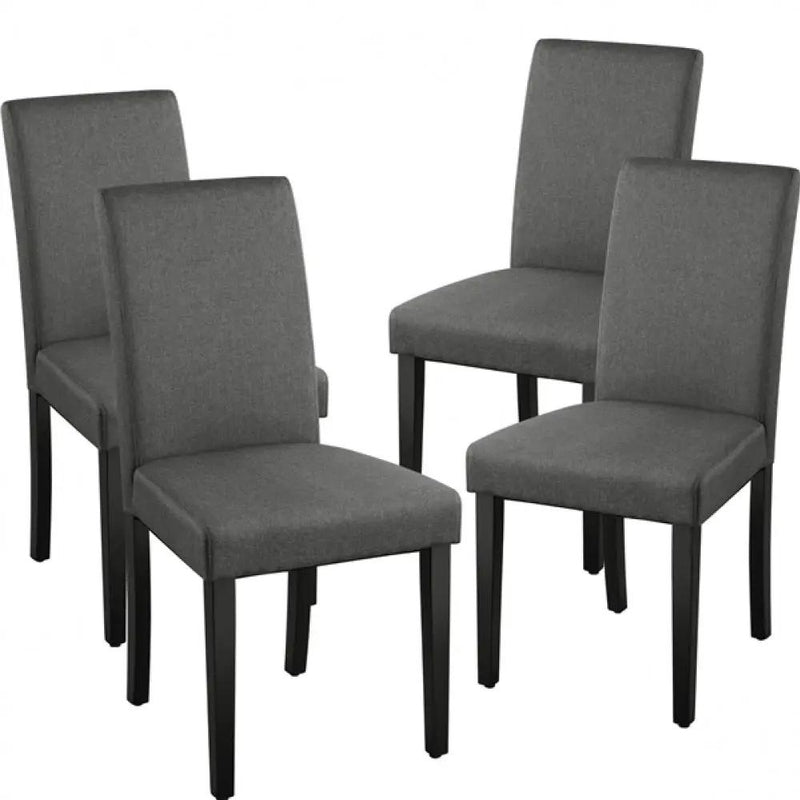 4pcs Parson Dining Chairs Fabric Upholstered Urban Style by Yaheetech