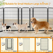 120cm Tall Dog Playpen Panels by Yaheetech