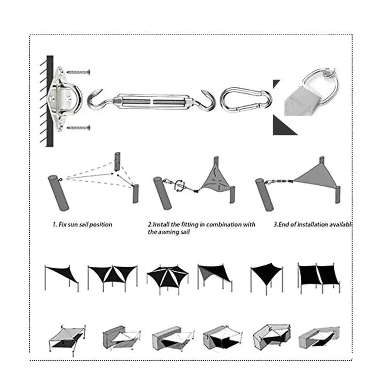 4 Colours 5*5*5m Sand Triangle Sun Shade Sail UV Block for Outdoor Patio Garden by dealonline.co.nz