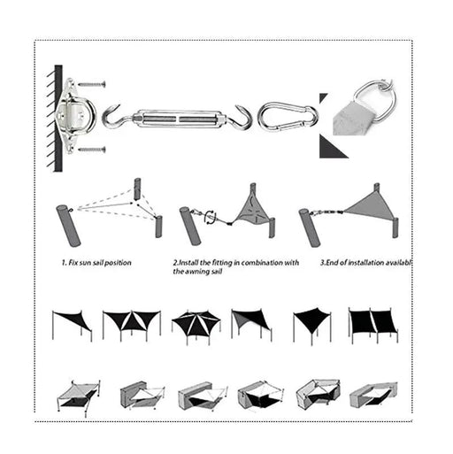 4 Colours 5*5*5m Sand Triangle Sun Shade Sail UV Block for Outdoor Patio Garden by dealonline.co.nz