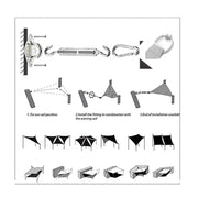Triangular Shade Sail Hardware Pack Mounting Accessory by dealonline.co.nz