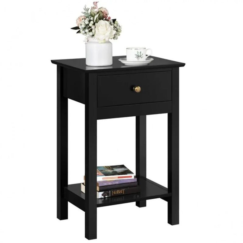 Bedside Table Nightstand Side Table End Table by Yaheetech