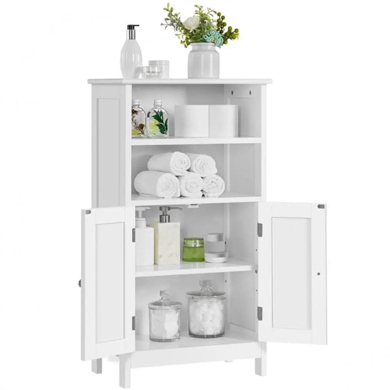 Free Standing Floor Cabinet Bathroom Storage Unit by Yaheetech