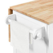 Kitchen Trolley with Drop-Leaf Breakfast Bar by Yaheetech