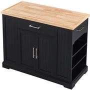 Rolling Kitchen Island Kitchen Trolley by Yaheetech