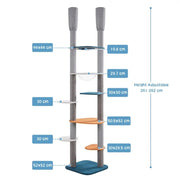 8-8.6FT Floor-to-Ceiling Cat Tree by Yaheetech