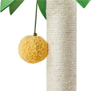 Coconut Palm Cat Tree Cat Scratching Post with Natural Sisal Rope by Yaheetech