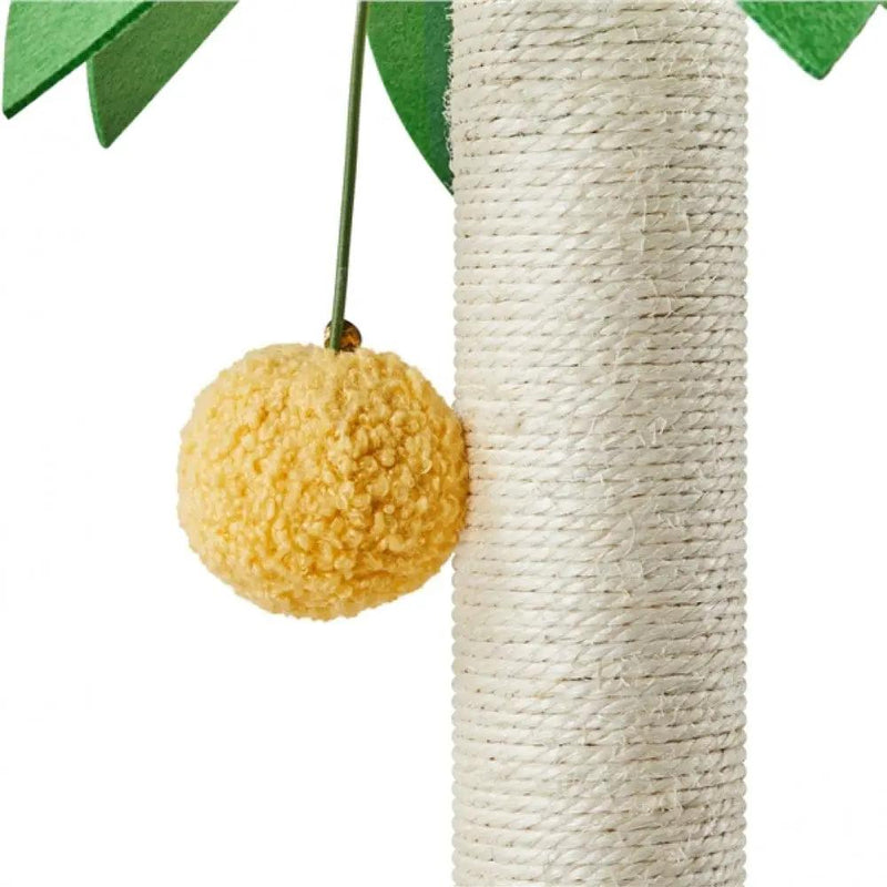Coconut Palm Cat Tree Cat Scratching Post with Natural Sisal Rope by Yaheetech
