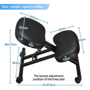 Ergonomic Kneeling Chair Adjustable Knee Stool for Home Office by Yaheetech