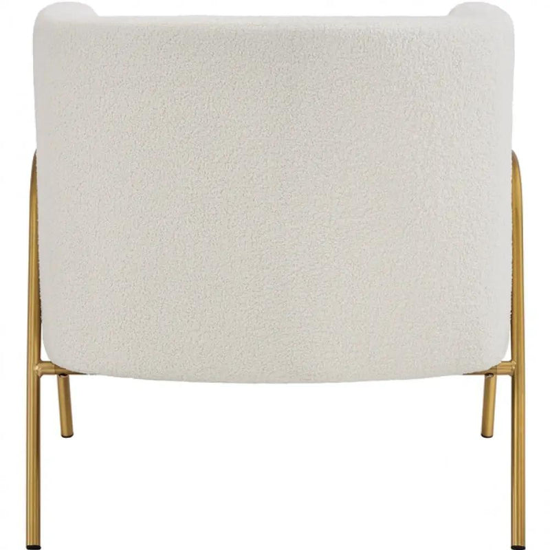 Contemporary Accent Armchair with Gold-tone Metal Legs by Yaheetech