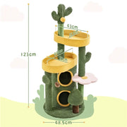 Oasis-Themed Cat Tree Cat Tower by Yaheetech