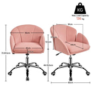 Cute Desk Chair for Home Office Makeup Vanity Chair by Yaheetech