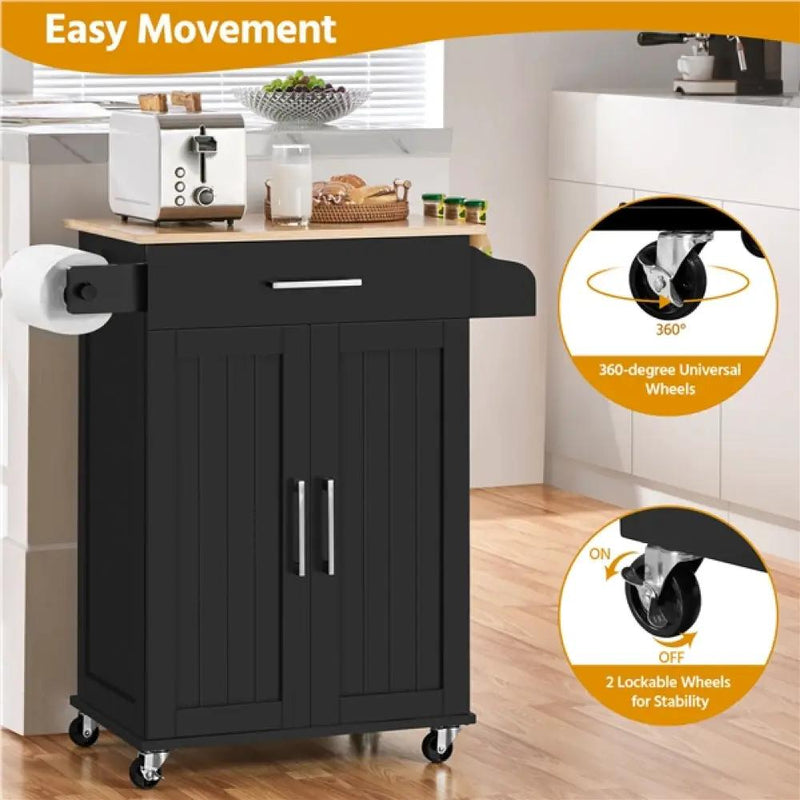 Kitchen Island with Wheels by Yaheetech