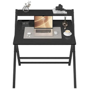2-Tier Foldable Computer Desk w/ Monitor Shelf by Yaheetech
