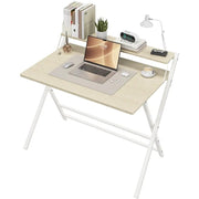 2-Tier Foldable Computer Desk w/ Monitor Shelf by Yaheetech