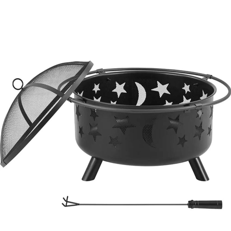 Round Fire Pit by Yaheetech