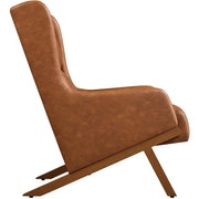 High Back PU Leather Accent Armchair by Yaheetech