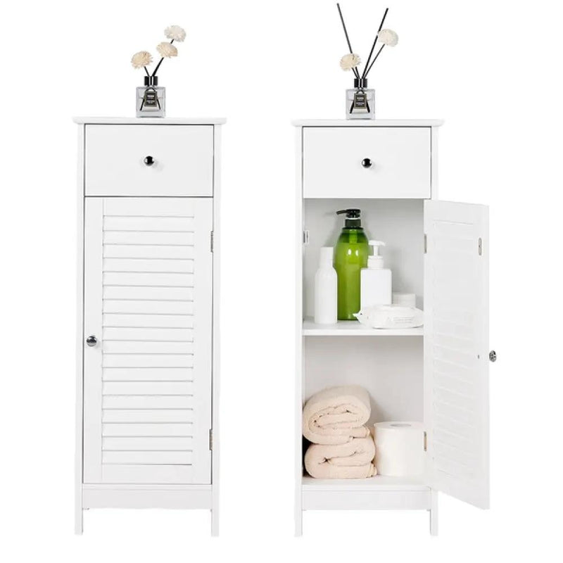 Bathroom Kitchen Floor Storage Cabinet by Yaheetech