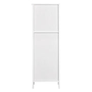 White Bathroom Cabinet 2 Hideaway Drawers 1 Shelf by Yaheetech