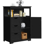90cm Height Bathroom Floor Cabinet MDF Wooden Storage Organizer by Yaheetech