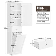 Laundry Hamper with Shelves by Yaheetech