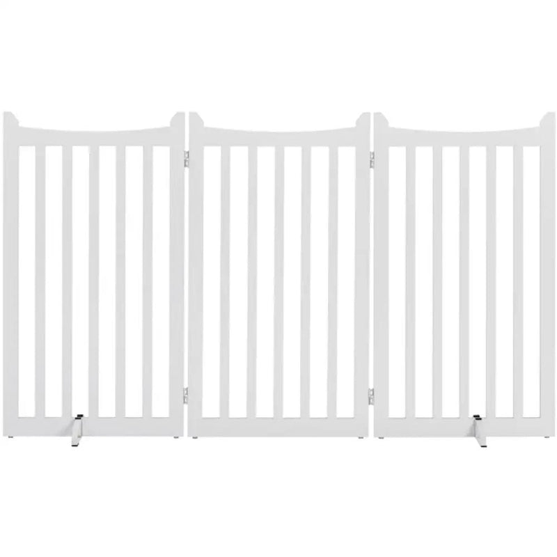 Indoor Pet Barrier for Doorway Dog Pen Wooden Pet Gate by Yaheetech