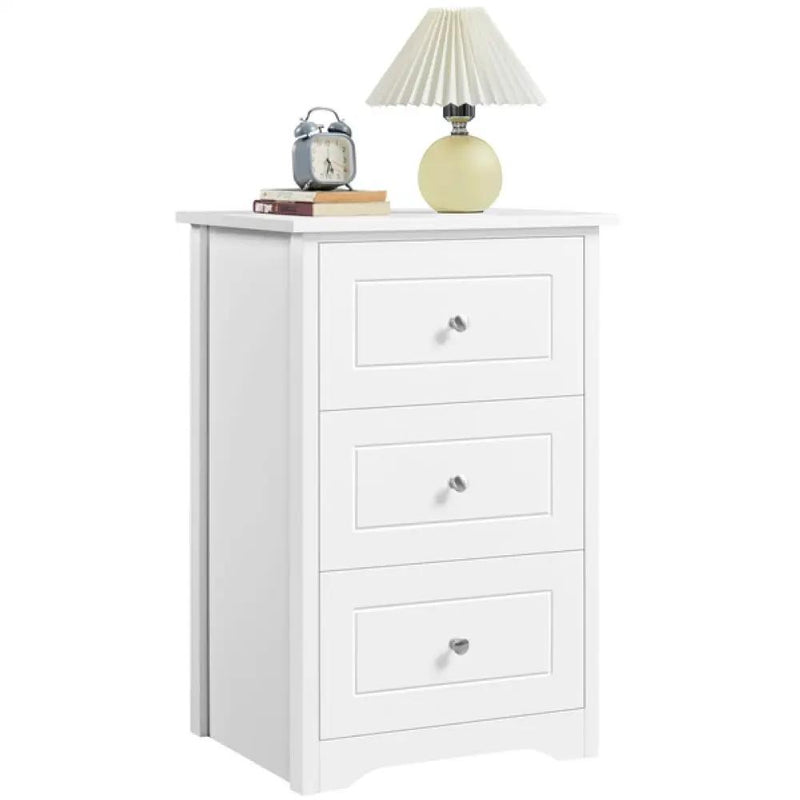 End Table Classic Side Table Storage by Yaheetech
