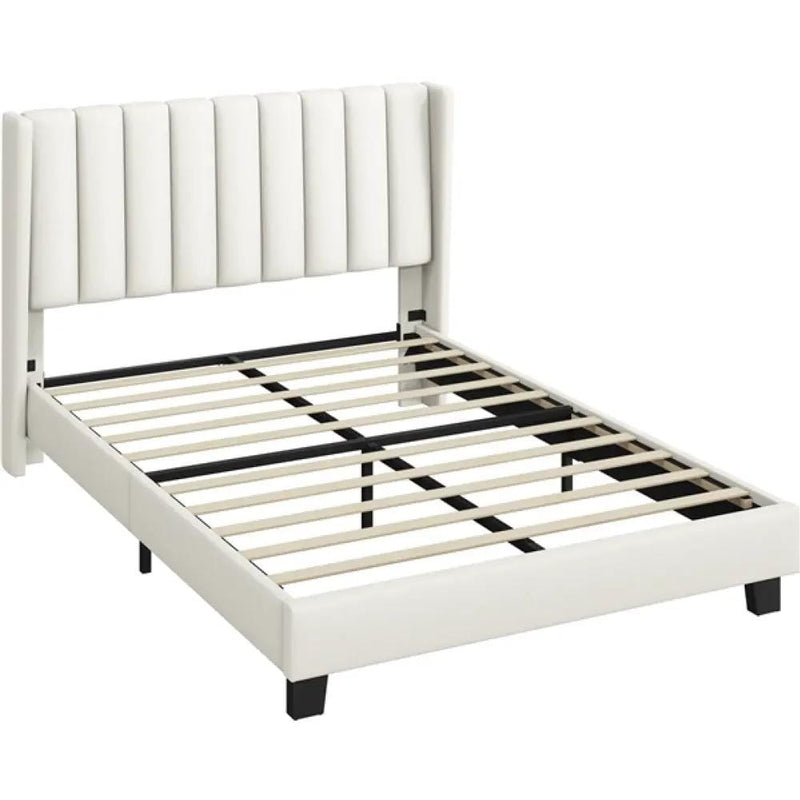 Yaheetech 135 cm W x 190 cm L Bed Frame With Base 135 cm W x 190 cm L Bed Frame With Base