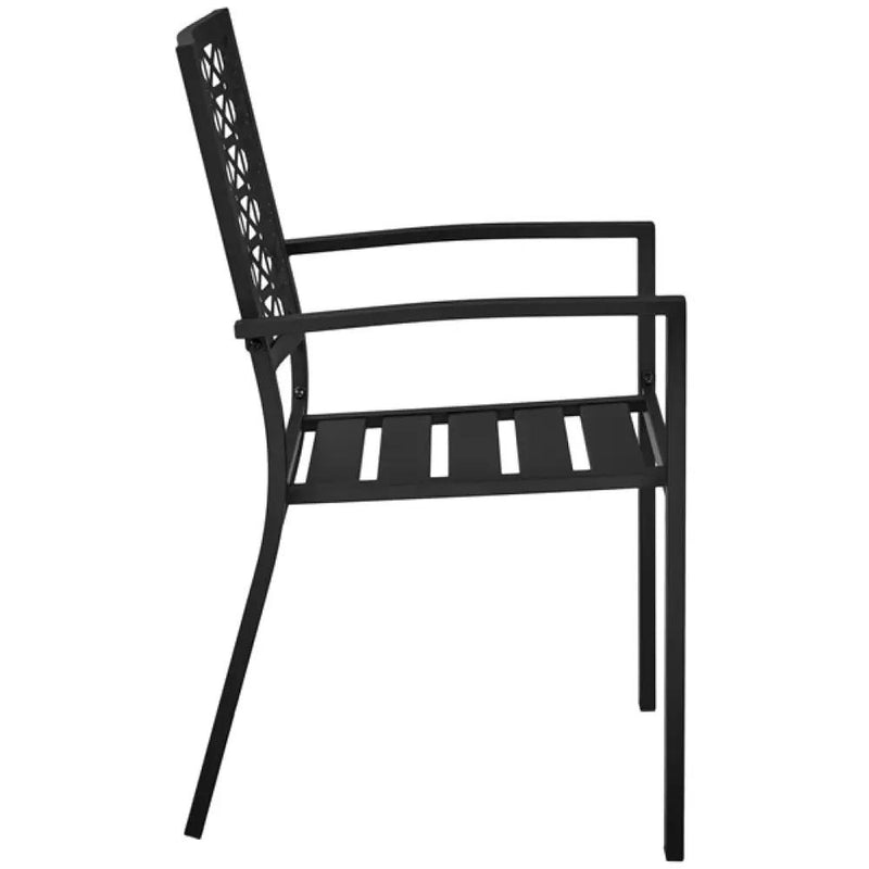 2pcs Dining Chairs + Outdoor Coffee End Table by Yaheetech