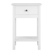 2pcs Improved Quality Wood Bedside End Table Storage Cabinet Night Stand by Yaheetech